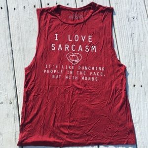 Black Matter, Junior Small, Candy Apple Red Muscle Tank